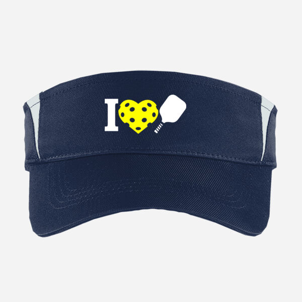 I Heart Pickleball Visor Thumbnail