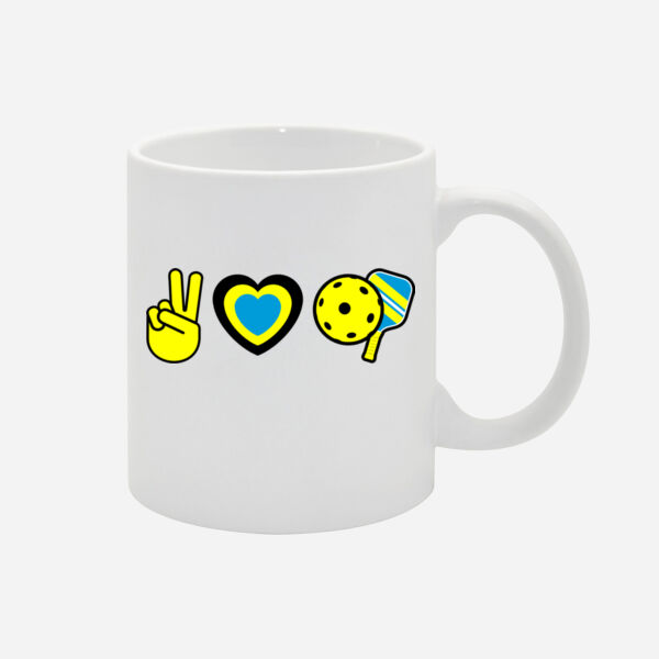 Peace, Love, Pickleball Mug Thumbnail