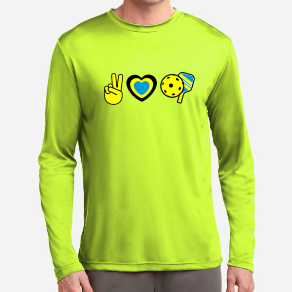 Peace, Love, Pickleball Long Sleeve Tee  Thumbnail