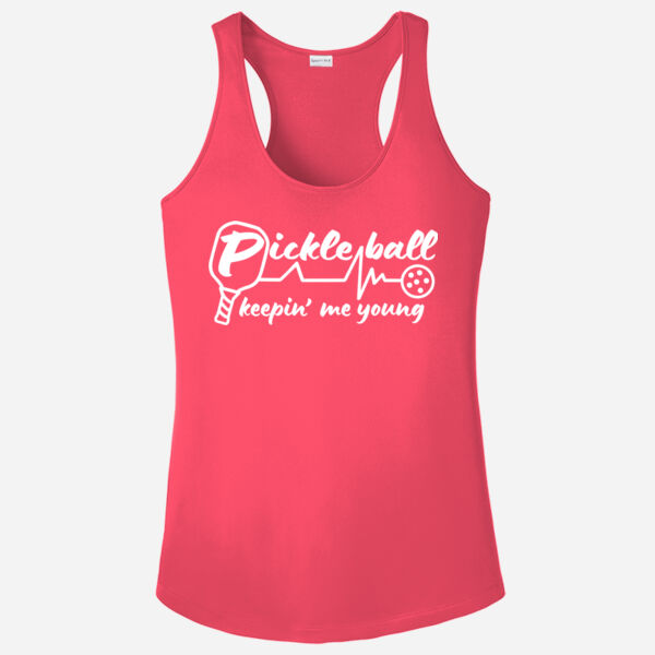 Ladies Pickleball Young Racerback Tank Thumbnail