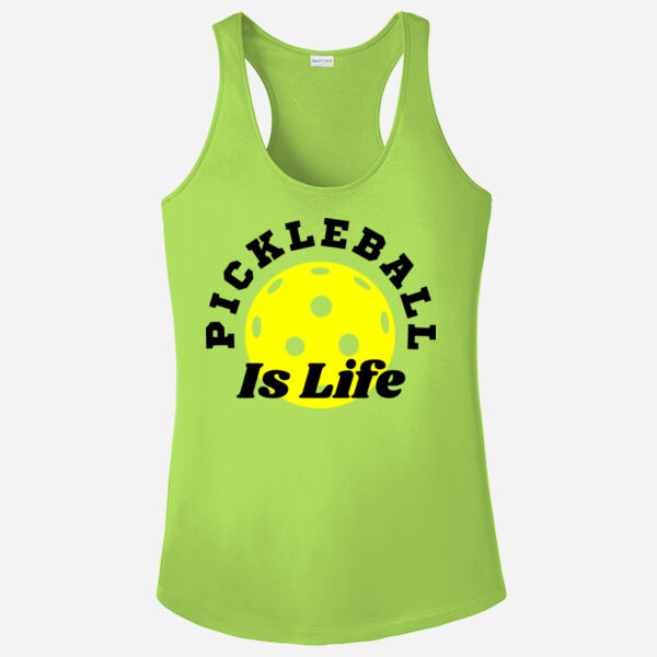 Ladies Pickleball Is Life Racerback Tank Thumbnail