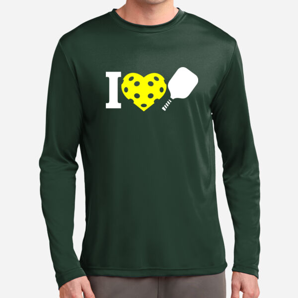 I Heart Pickleball Long Sleeve Tee Thumbnail